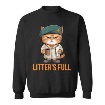 Litter’S Full Cat Parody Sweatshirt - Monsterry