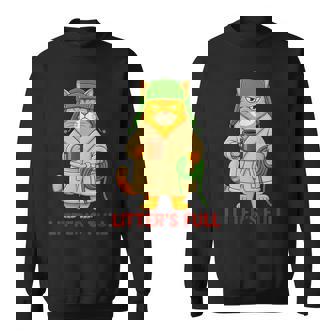 Litter’S Full Cat Christmas Humor Quote Sweatshirt - Thegiftio