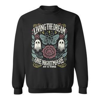 Living The Dream One Nightmare At The Time Halloween Sweatshirt - Thegiftio