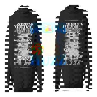 Lollipop Pibble Meme Greetings Huzz Pitbull Y2k Humor Sweatshirt | Seseable CA