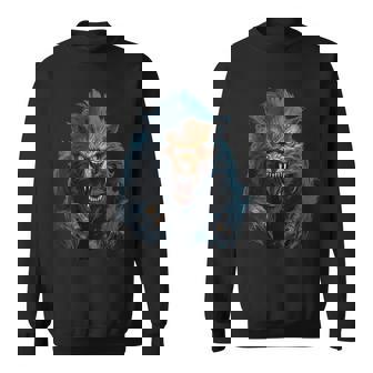 Loup Loup Lune Nature Forêt Loup-Garou Sweater e - Cadeauxyz