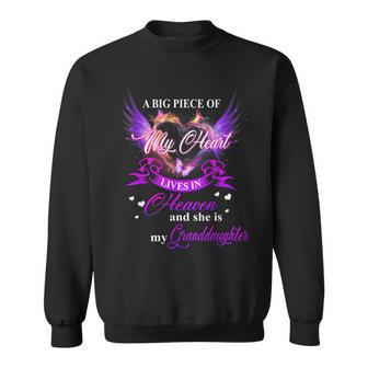 Love Beyond Heaven And She Is My Granddaughter Sweatshirt - Thegiftio UK