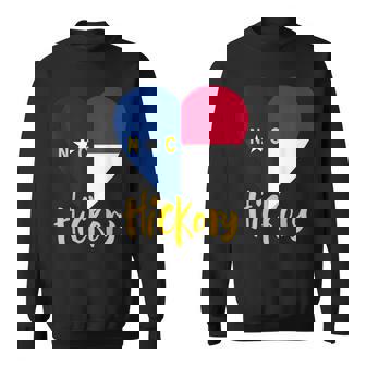 I Love Hickory North Carolina NC Flag Heart Sweatshirt Unisex | Mazezy