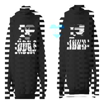 I Love Honduras Heart Flag Retro Travel Souvenir Sweatshirt - Monsterry