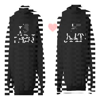 I Love Japan Love Japan Support Japan Travel Souvenir Sightseeing Cute Heart Simple Letter Sweatshirt Unisex | Mazezy