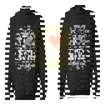 I Love Lentils Cute Kawaii Vegan Tank Top Sweatshirt Unisex | Mazezy