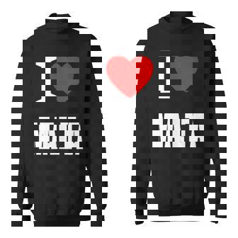 I Love Malta Sunshine Maltese Summer Holidays Tank Top Sweatshirt Unisex | Mazezy