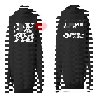 I Love Mywag アイ・ラブ・マイ・スワッグ、アイ・ハート・マイ・スワッグ 長袖tシャツ スウェットシャツ - Kawaiitshirt