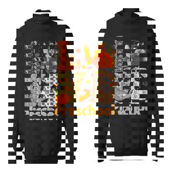 Love Preschool Autumn Turkey Pre-k Thanksgiving Teacher Sweatshirt Unisex | Mazezy