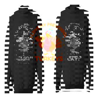 I Love My Preschool Teacher Turkeys Thanksgiving Thankful Tank Top Sweatshirt Unisex | Mazezy