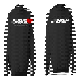 I Love ハート Korea スウェットシャツ - Kawaiitshirt