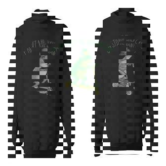 Lucky Frog Meme St Patrick Day Off To Start The Shenanigans Sweatshirt - Thegiftio