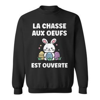 Lundi Pâques Enfant Lapin Rigolo Humour Chasse Aux Œufs Sweater e - Cadeauxyz