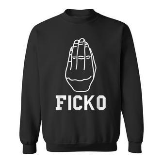 Lustige Italienische Handgeste Figgo Grafik Ficko Sweatshirt - Geschenkecke