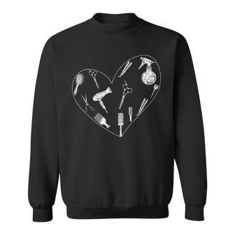 Lustiges Friseur-Herz Für Friseure Sweatshirt - Geschenkecke