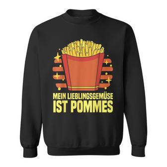 Lustiges Pommes Liebhaber Mein Lieblingsgemüse Ist Pommes Sweatshirt - Seseable
