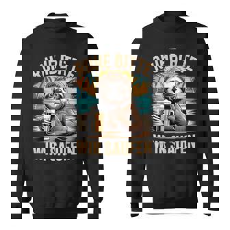 Lustiges Ruhe Bitte Faultier Malle Party Sweatshirt - Geschenkecke