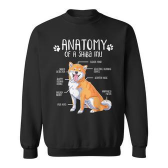 Lustigeshiba Inu Hund Hundehalter Anatomieüßeshiba Inu Sweatshirt - Geschenkecke