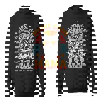 Maine Coon Cat Mama Floral Vintage 60s 70s Sunglasses Sweatshirt Unisex | Mazezy