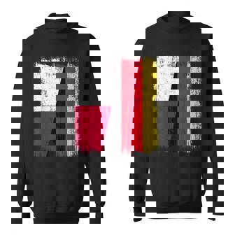 Malta Germany Half Flag Maltese German Unity Pride Sweatshirt Unisex | Mazezy