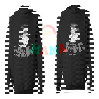 Mama Of 1st Birthday Pajamas Christmas Santa Matching Family Sweatshirt Unisex | Mazezy