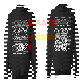 Mama Of The Fast One 1St Birthday Race Car Family Sweatshirt Unisex | Mazezy