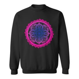 Mandala Bisexual Bisexuality Bi Subtle Pride LGBT Support Sweatshirt Unisex | Mazezy