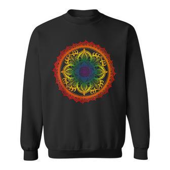 Mandala LGBTQ Lesbian Bisexual Pansexual Subtle Pride Gay Sweatshirt Unisex | Mazezy