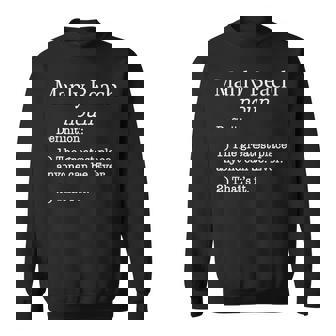 Manly Beachのお土産面白い偽の定義のデザイン スウェットシャツ - Kawaiitshirt