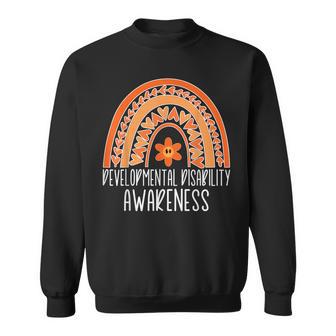 In March We Wear Orange Developmental Disability Awareness Sweatshirt - Monsterry
