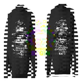 Mardi Gras Let The Shenanigans Begin Lips New Orleans Sweatshirt | Seseable CA