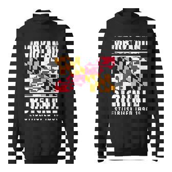 Maryland Original 1990 State Flag Birthday Sweatshirt Unisex | Mazezy