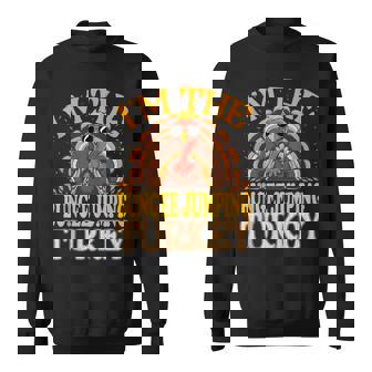 Matching I'm The Bungee Jumping Turkey Thanksgiving Tank Top Sweatshirt Unisex | Mazezy