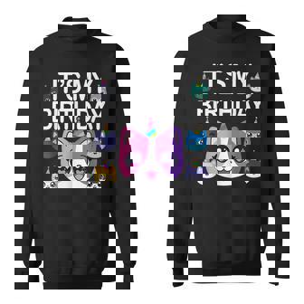 Meemeow Cats Plush Squishy Pink Birthday Sweatshirt - Thegiftio