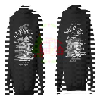 Merry Camper Christmas Santa Camping Truck Family Matching Sweatshirt | Mazezy