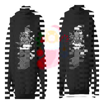 Merry Capybara Christmas Animal Lover Festive Holiday Fun Sweatshirt - Monsterry