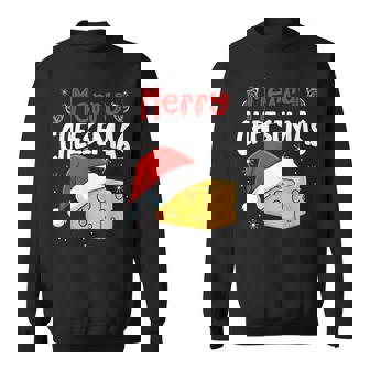 Merry Cheesemas Christmas Cheese Lovers Sweatshirt - Thegiftio