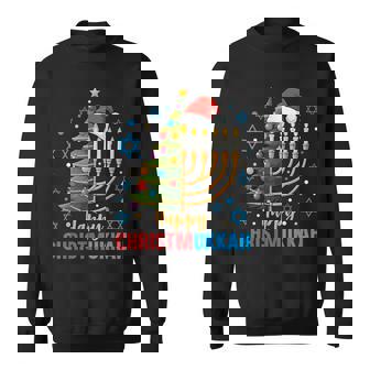 Merry Chrismukkah Happy Christmas Hanukkah Matching Family Sweatshirt - Monsterry