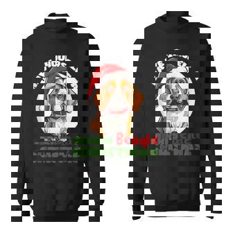 Merry Christmas Beagle Dog Lover Delight Sweatshirt | Mazezy