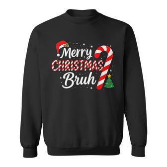 Merry Christmas Bruh Boys Holiday Ns Graphic Sweatshirt - Thegiftio UK