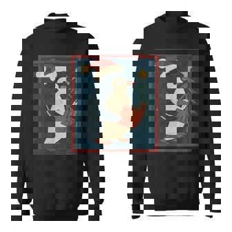 Merry Christmas Penguin Happy Holidays Illustration Sweatshirt | Seseable UK