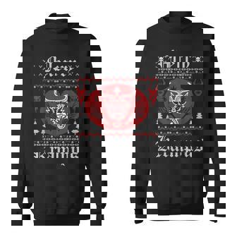 Merry Krampus Christmas Xmas Horror Ugly Sweater Evil Pajama Sweatshirt - Thegiftio