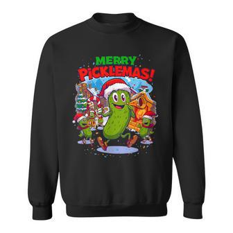 Merry Picklemas Holiday Fun For Pickle Lovers Sweatshirt - Thegiftio