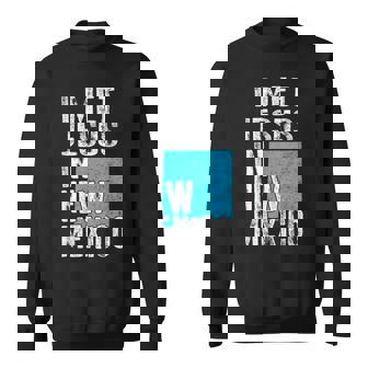 I Met Jesus In New Mexico Novelty Christian Sweatshirt Unisex | Mazezy