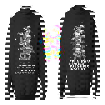 Mexican Christmas Santa Piñata Feliz Navidad Matching Sweatshirt - Seseable