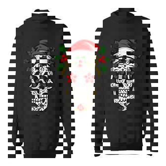 Mexican Sugar Skull Christmas Sweatshirt Unisex | Mazezy
