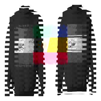 Mexico Romania Half Flag Mexican Romanian Heritage Sweatshirt Unisex | Mazezy