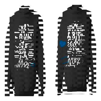 Mi Hermana Favorita Es Una Enfermera Rn Hermano De Una Enfermera Hermana Manga Larga Camisa de entrenamiento - Regaloses