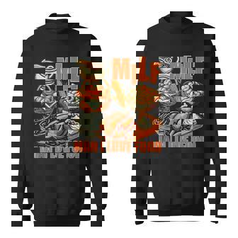 Milf Man I Love Food Autumn Thanksgiving Tank Top Sweatshirt - Monsterry