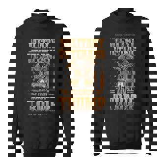 Military Veterans Against Trump 2020 Economic USA Election Sweatshirt Unisex | Mazezy